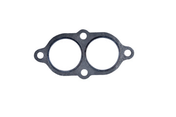 gasket automobile paronitic exhaust manifold with metal inserts auto parts on a white background
