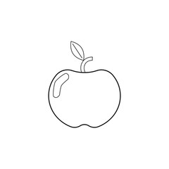 apple vector icon on white background