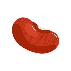 bean seed organic isolated icon vector illustration design