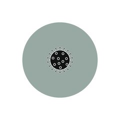 virus vector icon on white background