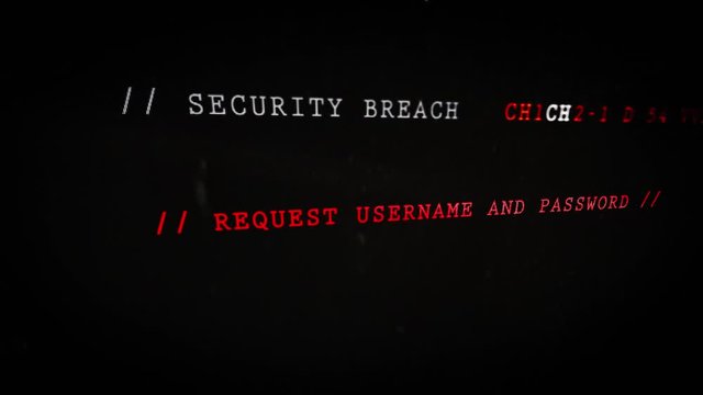 Computer Screen Terminal With Hacking Program Code