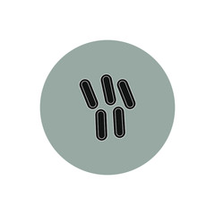 Obraz premium virus vector icon on white background
