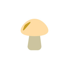 mushroom white background, icon vector