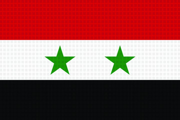 Syria Flag Vector, square pattern, surface and texture, Illustration Background.