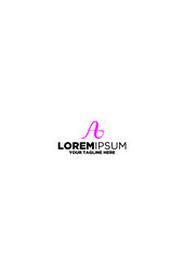 Fototapeta premium Letter A Heart Logo