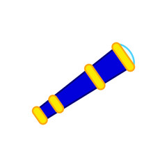 pirate spyglass white background, icon vector