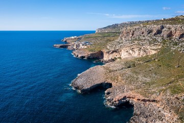 Fototapeta na wymiar Għar Lapsi - Drone Photos