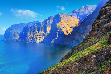 magnificent landscapes of the cliffs of Los Gigantess in Tenerife