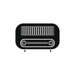 old radio vector icon on white background