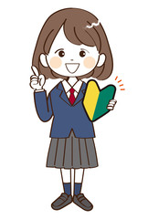 女性、学生、初心者、説明