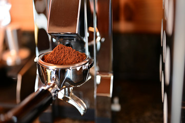 Siebträger Kaffeemühle Kaffeebohnen Espresso Barista