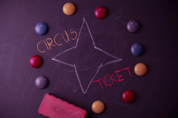 Handwriting text Circus Ticket. Conceptual photo card that gives the holder a certain right to...