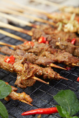Delicious lamb kebab