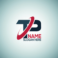 T P initial logo design