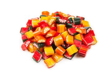 Citrus colorful candies. Jelly sweets,