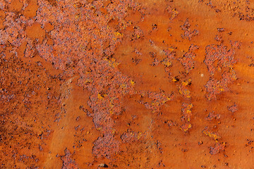 rusty sheet of metal closeup