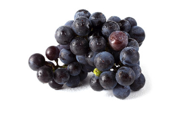 Wine grape isolated on white