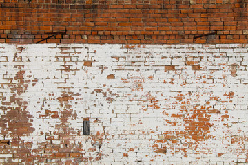 vintage exterior natural red whitewashed brick wall