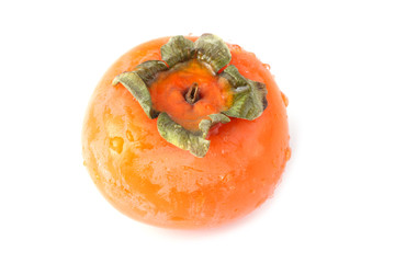 Persimmon isolated on white