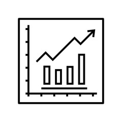 Rising potential line icon, concept sign, outline vector illustration, linear symbol.