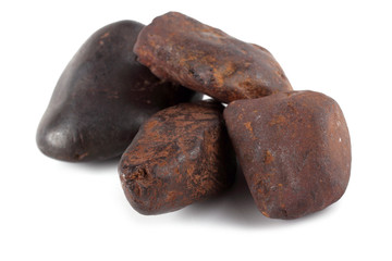 Iron meteorites isolated on white © Alex Coan