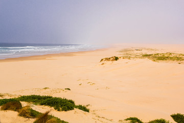 Sand dunes in Anna Bay, Port Stephens, New South Wales, Australia.