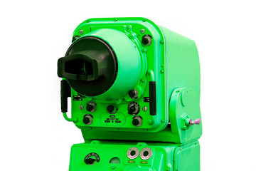 modern reconnaissance for warship isolated on white background