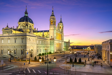 Almudena Cathedral in Madrid, Spain