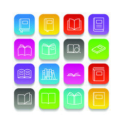 Book set icon template color editable. Book pack symbol vector sign isolated on white background. Simple logo vector illustration for graphic and web design.