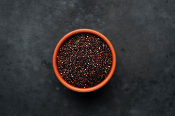 Quinoa in Minsk on a stone background