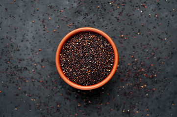 Quinoa in Minsk on a stone background