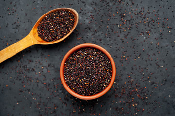Quinoa in Minsk on a stone background