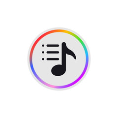 Playlist -  Modern App Button