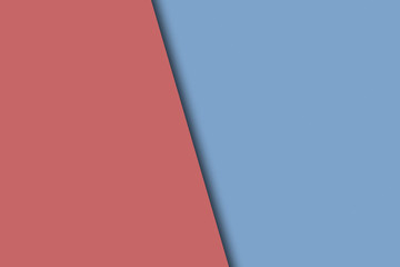two tone background color, soft red and blue color