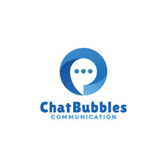 WebChat logo design with concept of Modern App icon and communication Symbol vector.
