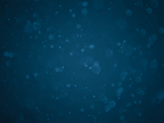 Naklejka na ściany i meble Abstract blue bokeh background. Defocused background. Blurred bright light.