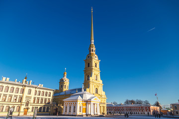 View of the Cathedral in the Peter and Paul Fortress