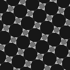 Abstract modern art pattern of polygons in black and white