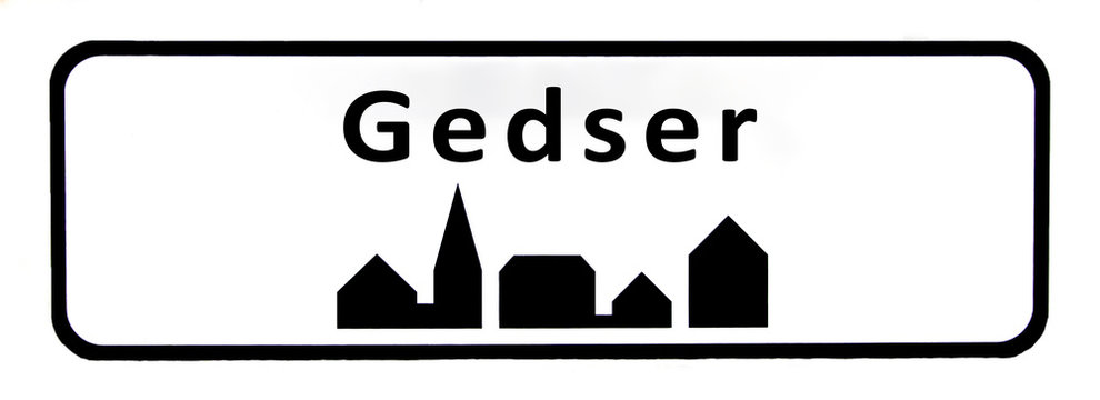 City sign of Gedser
