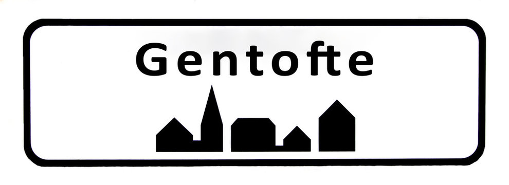 City sign of Gentofte