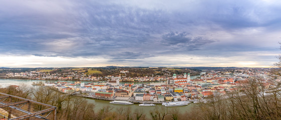 Ein wunderschöner Blick auf Passau