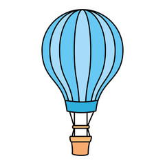 balloon travel hot isolated icon vector illustration design