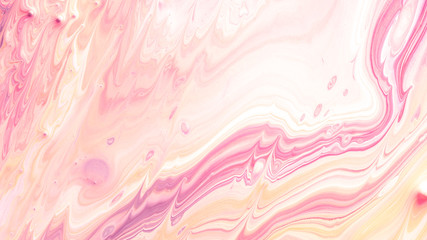 Pink Acrylic Pour Color Liquid marble abstract surfaces Design.