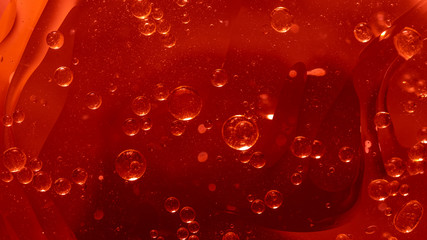 Abstract Red water bubbles background