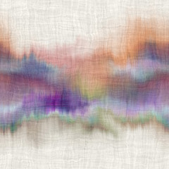 Seamless purple and peach ombre fade painterly watercolor wash pattern graphic design. Seamless repeat raster jpg pattern swatch. © NinjaCodeArtist