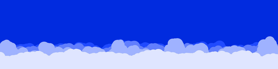 Abstract Color Clouds Sky Generative Art background illustration