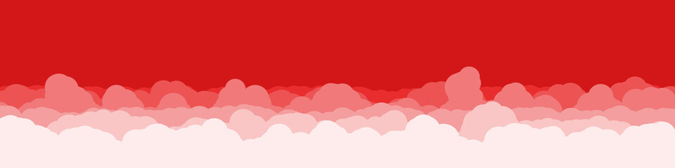 Abstract Color Clouds Sky Generative Art background illustration