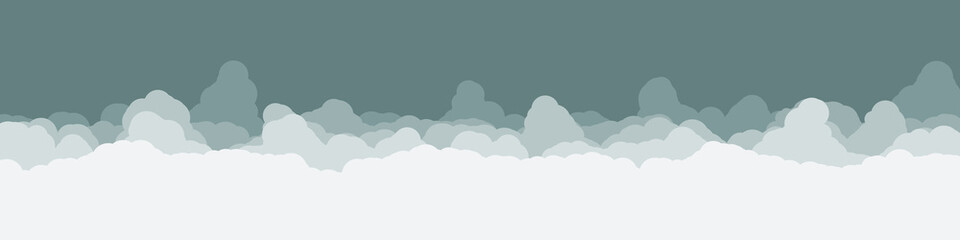 Abstract Color Clouds Sky Generative Art background illustration