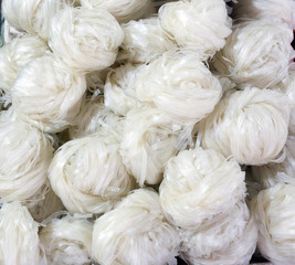 Rice spaghetti sold at market