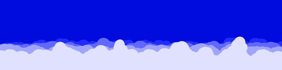 Abstract Color Clouds Sky Generative Art background illustration